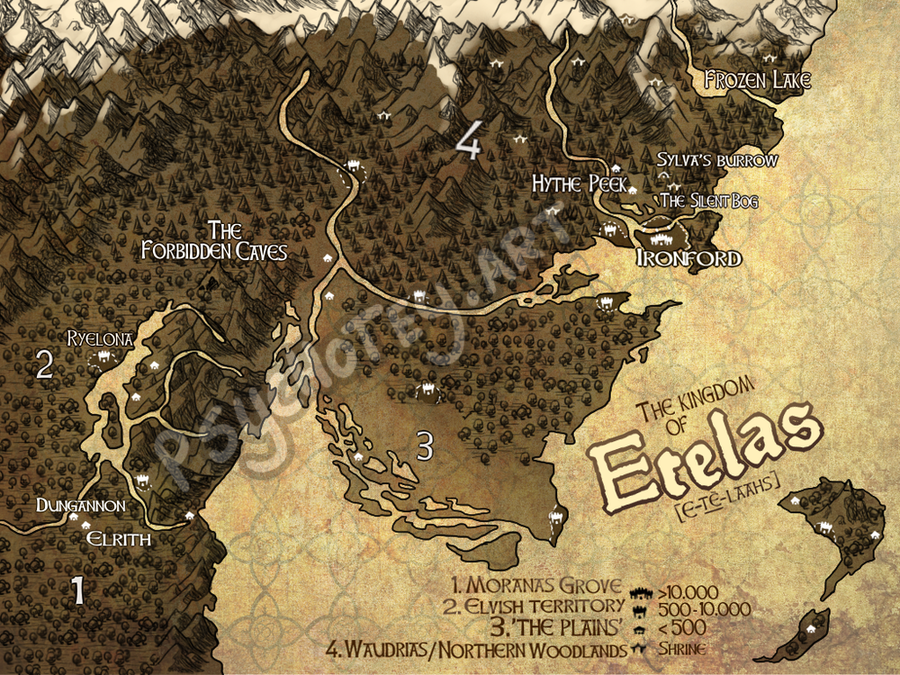 Map of Etelas