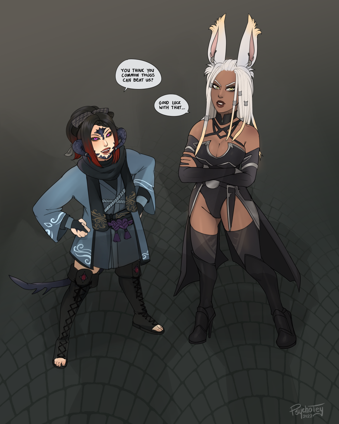 Commission – Sypha and Shiki